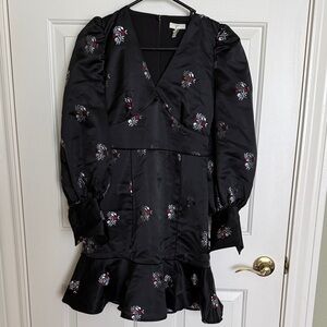 Joie Black Floral Dress
